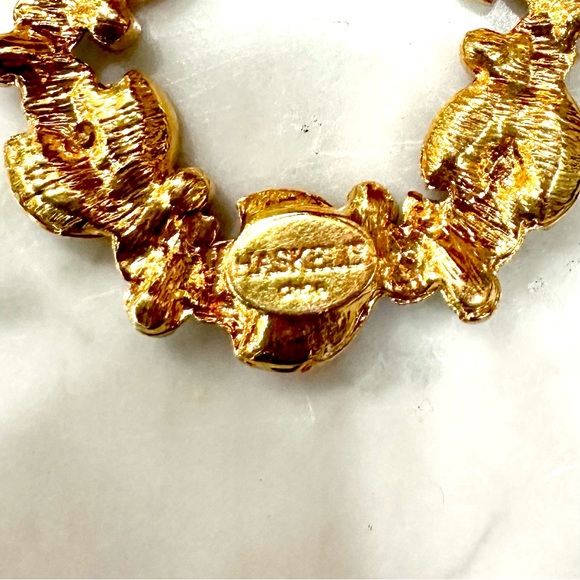 Miriam Haskell Necklace Holiday Collection Circle of Jewels Rhinestone Wreath - Picture 7 of 8